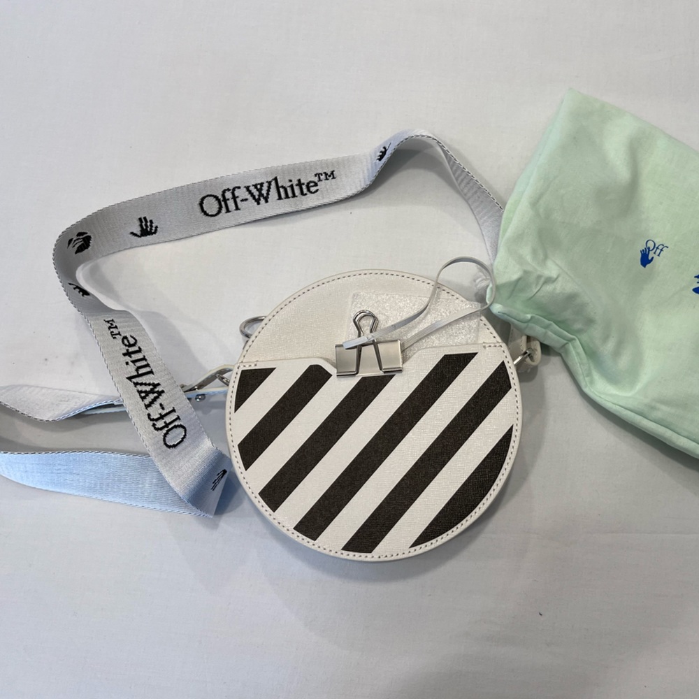 OFF-WHITE Diagonal Round Bag